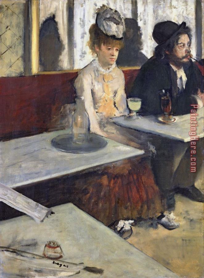 Edgar Degas In a Cafe